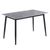 Breton Compact 4 Seater Grey Ceramic Dining Table - 120cm