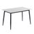 Breton Compact 4 Seater White Ceramic Dining Table - 120cm