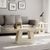 Milan Travertine Beige Engineered Marble Coffee Table