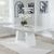 Milan 6 Seater White Marble Dining Table - Sizes Available