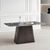 Telma 6 Seater White and Black Marble Dining Table - Sizes Available