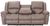 Gloucester Taupe 3 Seater Recliner Sofa with Console