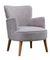 Keira Pearl Grey Fabric Armchair