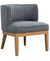 Lucille Dark Grey Fabric Armchair