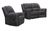 Gloucester Dark Grey 3+1+1 Seater Recliner Sofa Suite