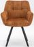 2 x Jade Rust Fabric Dining Armchair
