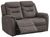 Harrogate Brown Fabric 2 Seater Recliner Sofa