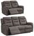 Harrogate Brown Fabric 3+2 Recliner Sofa Suite