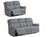 Faringdon Grey Fabric 3+2 Recliner Sofa Suite