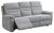 Belford Grey Fabric 3 Seater Recliner Sofa