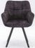 2 x Jade Charcoal Fabric Dining Armchair