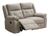 Berkeley Light Grey Leather Look Fabric 2 Seater Recliner Sofa