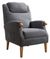 Lisbon Grey Fabric Fireside Armchair