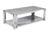 Belini Grey Sintered Stone and Chrome Coffee Table