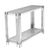 Belini Grey Sintered Stone and Chrome Console Table