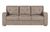 Hampton Taupe Fabric 3 Seater Sofa