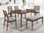 Orlando Walnut 6 Seater Dining Set with Bench