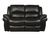 Farnham Black Leather 2 Seater Recliner Sofa