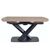 Morella Black 6-8 Seater Extending Oval Dining Table - 160cm-240cm