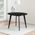 Roxby Black 2 Seater Round Dining Table - 105cm