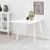Roxby White 2-4 Seater Drop Leaf Dining Table - 80cm-120cm
