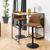 2 x Kimmy Camel Fabric Gas Lift Barstool