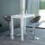 2 x Plump Grey Faux Leather and Chrome Gas Lift Barstool