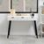 Neptun White and Black 3 Drawer Office Desk