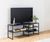 Seaford Black Melamine and Metal 120cm TV Unit