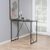 Seaford Black Melamine and Metal Bar Table