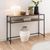 Seaford Oak and Black Metal Console Table