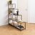 Seaford Oak and Black Metal Large Open Shelving Unit