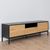 Seaford Oak and Black Metal Storage TV Unit