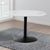 Tarifa White Marble and Black 4 Seater Round Dining Table - 110cm