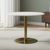 Corby White Marble Effect and Gold 4 Seater Round Dining Table - 105cm