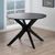 Duncan Black 2 Seater Round Dining Table - 105cm
