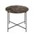 Avila Brown Marble Large Round Side Table