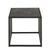 Strington Black Marble Effect Square Side Table