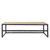 Seaford Oak and Black Metal Wall Mounted Clothes Rack