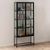 Seaford Black Metal 2 Door Display Cabinet