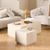 Dice Travertine Effect Coffee Table - Set of 2