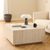 Dice Travertine Effect Square Coffee Table