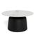Santorini White Ceramic Round Coffee Table
