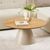 Soli Oak and Grey Metal Round Large Coffee Table