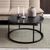 Spiro Black Marble Effect Round Coffee Table
