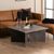 Vega Brown Marron Marble Square Coffee Table