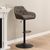 2 x Brooke Taupe Boucle Fabric Barstool with Back
