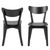 2 x Roxby Black Dining Chair