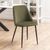 4 x Ines Olive Green Fabric Dining Chair
