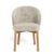 2 x Darlene Beige Fabric Dining Chair with Oak Legs